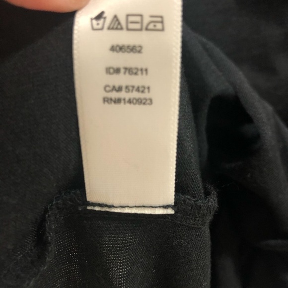 Ann Taylor Loft Ruffled Short Sleeve Top Black Size XS - Picture 7 of 7